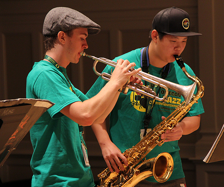 Jazz camp students