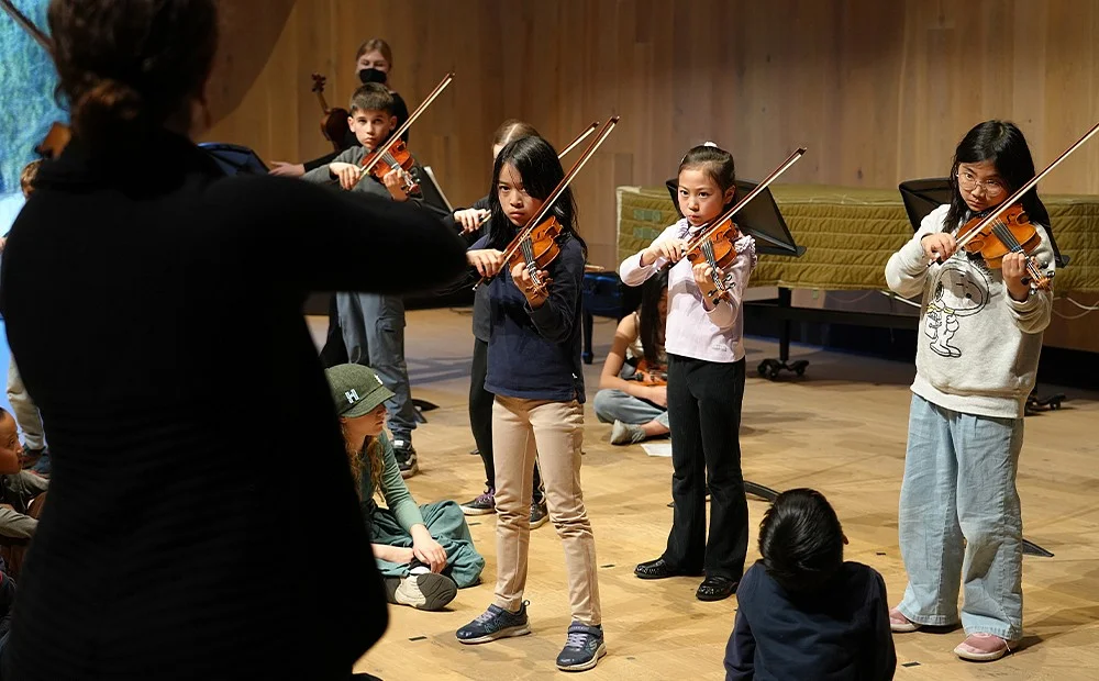 group of community music institute players