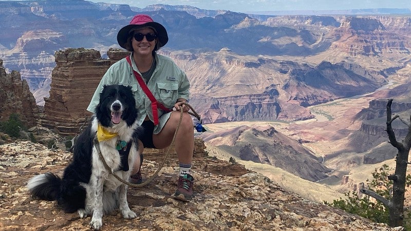 Kelsey and Leonard hike the Grand Canyon