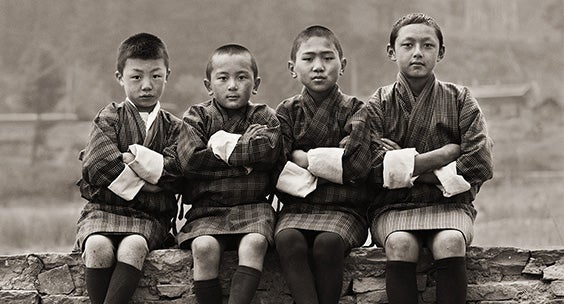 DIGNITY Exhibit, School Boys, Bhutan, 2010