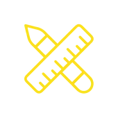 A pencil forms an X with a ruler.