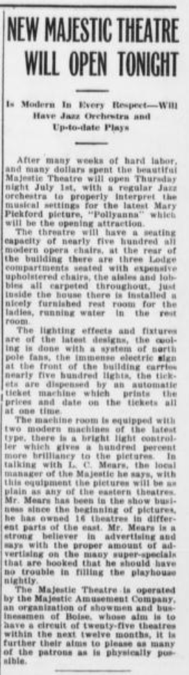 The Ontario Argus, 07/01/1920, p. 1
