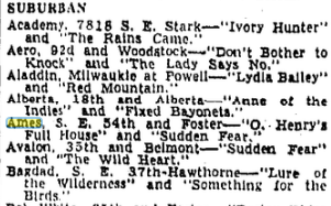A clip from the Oregonian in 1952