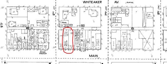 Arcade theater location, 1912