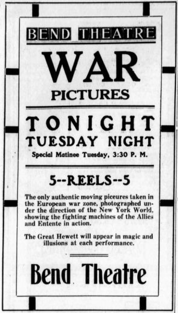 The Bend Bulletin. April 14, 1917. Page 3. Historic Oregon Newspapers.