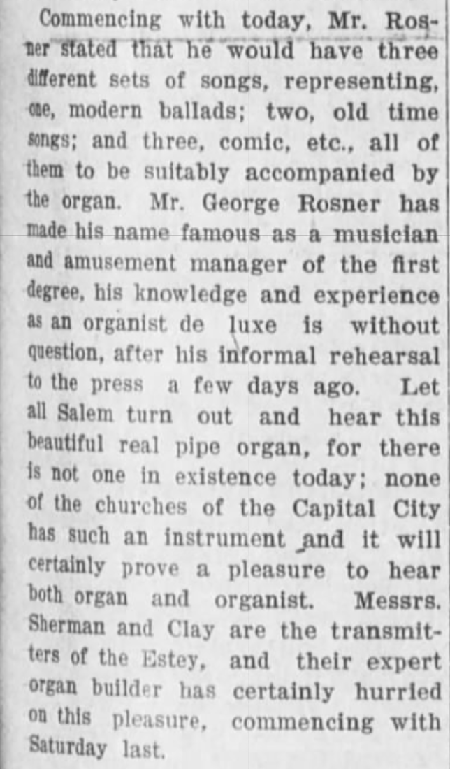 Pipe Organ/Rosner Praise continued...