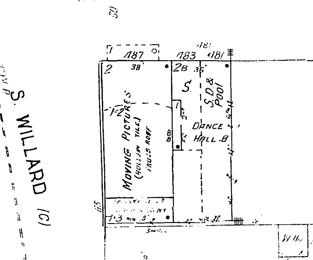 Sanborn Fire Map of Liberty Theatre in Coquille