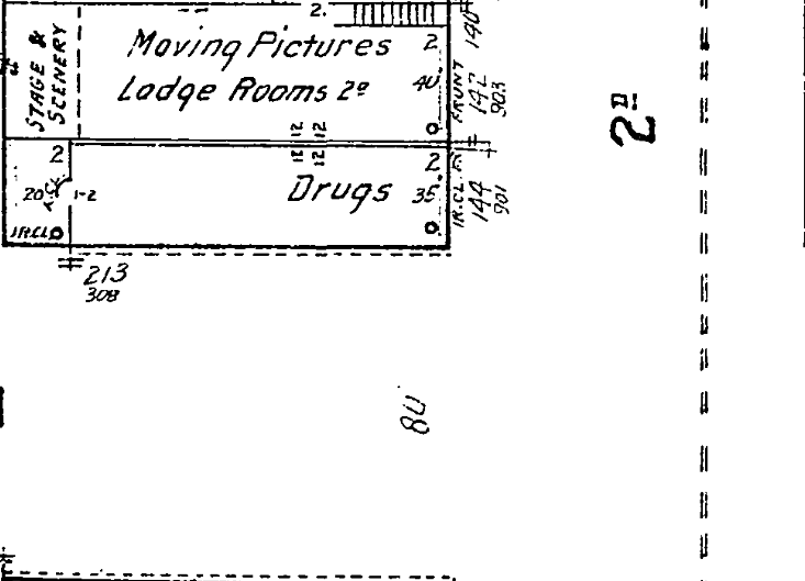 Digital Sanborn Map of the Idlewile Theater in Corvallis, Oregon