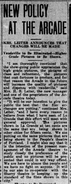 Arcade theater news item, part 1