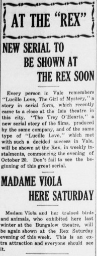Serials to play/ Madame Viola @ The Rex