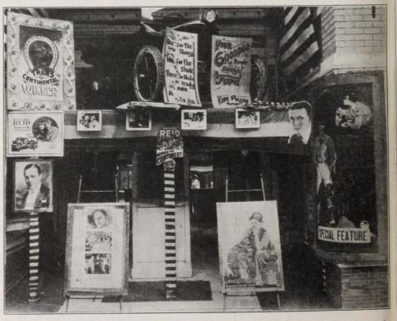 Globe theater promotional ad in Motion Picture News, 1922
