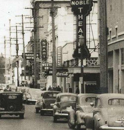 Noble Theatre signage, c.1930s