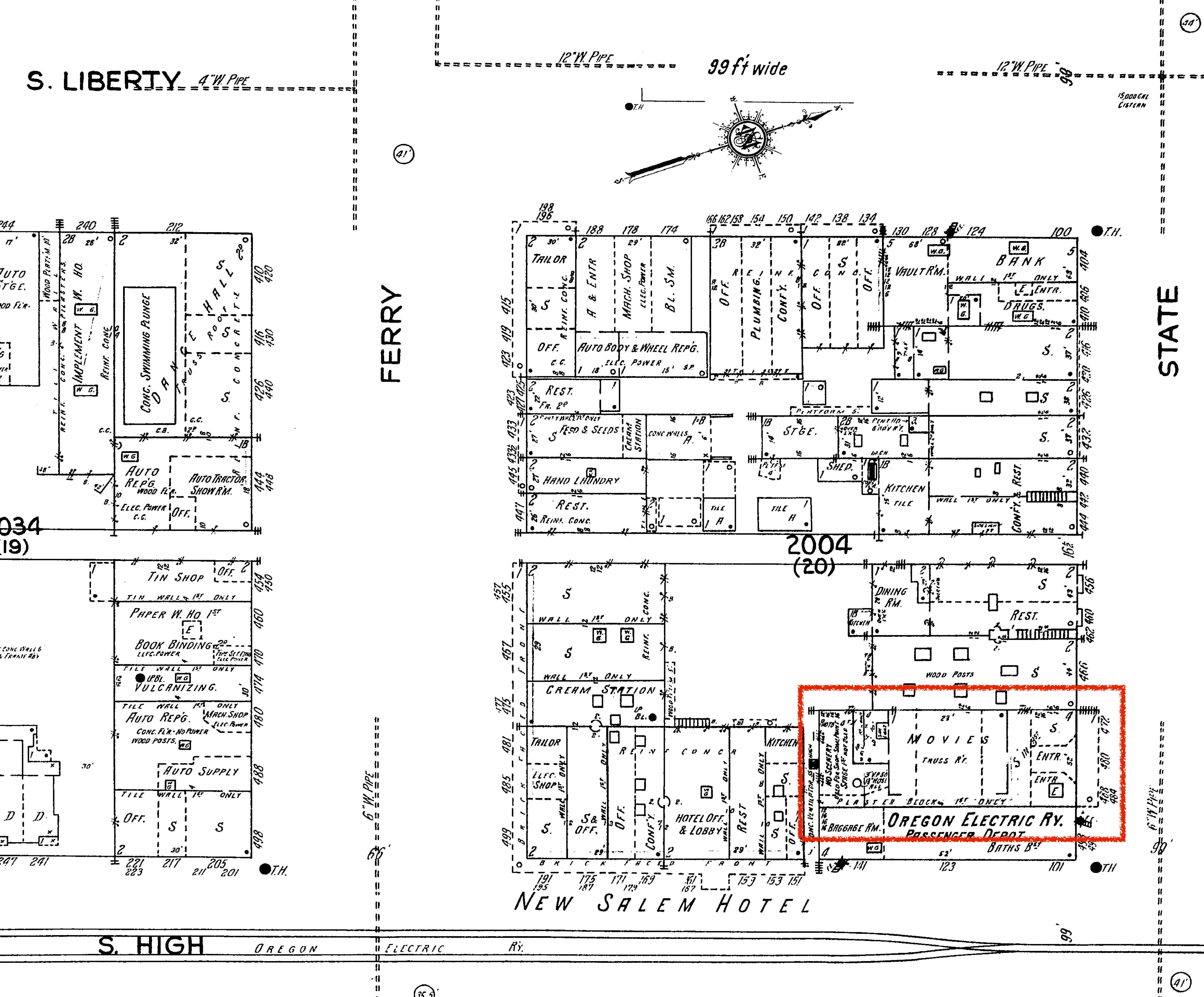 Sanborn Fire Insurance Map of the Oregon theater
