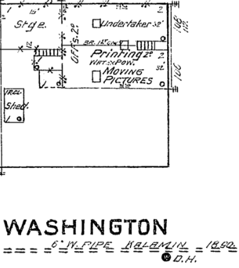 Digital Sanborn Map of The Pastime Theater