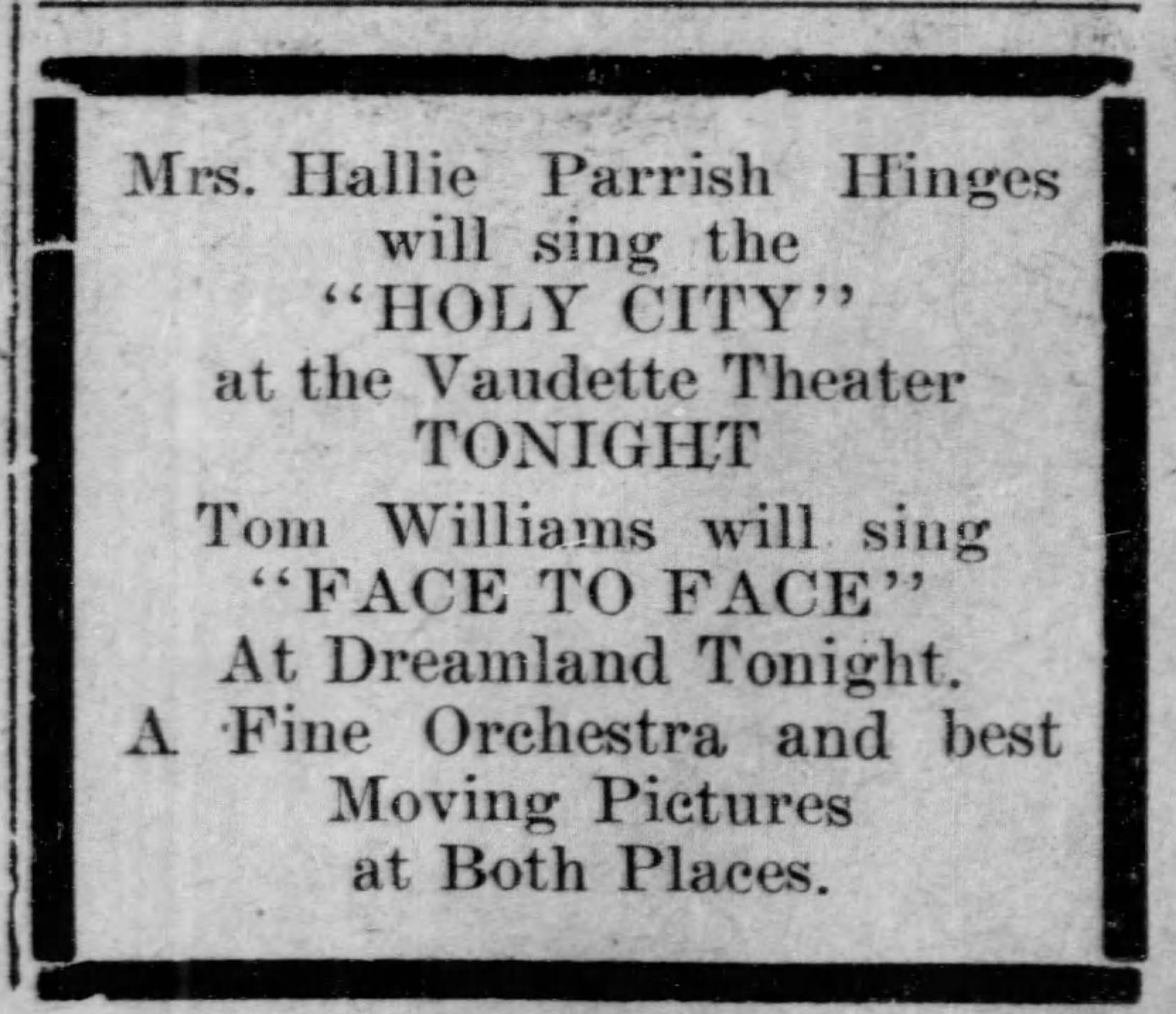 Promotional strategy by Watson for her theaters.