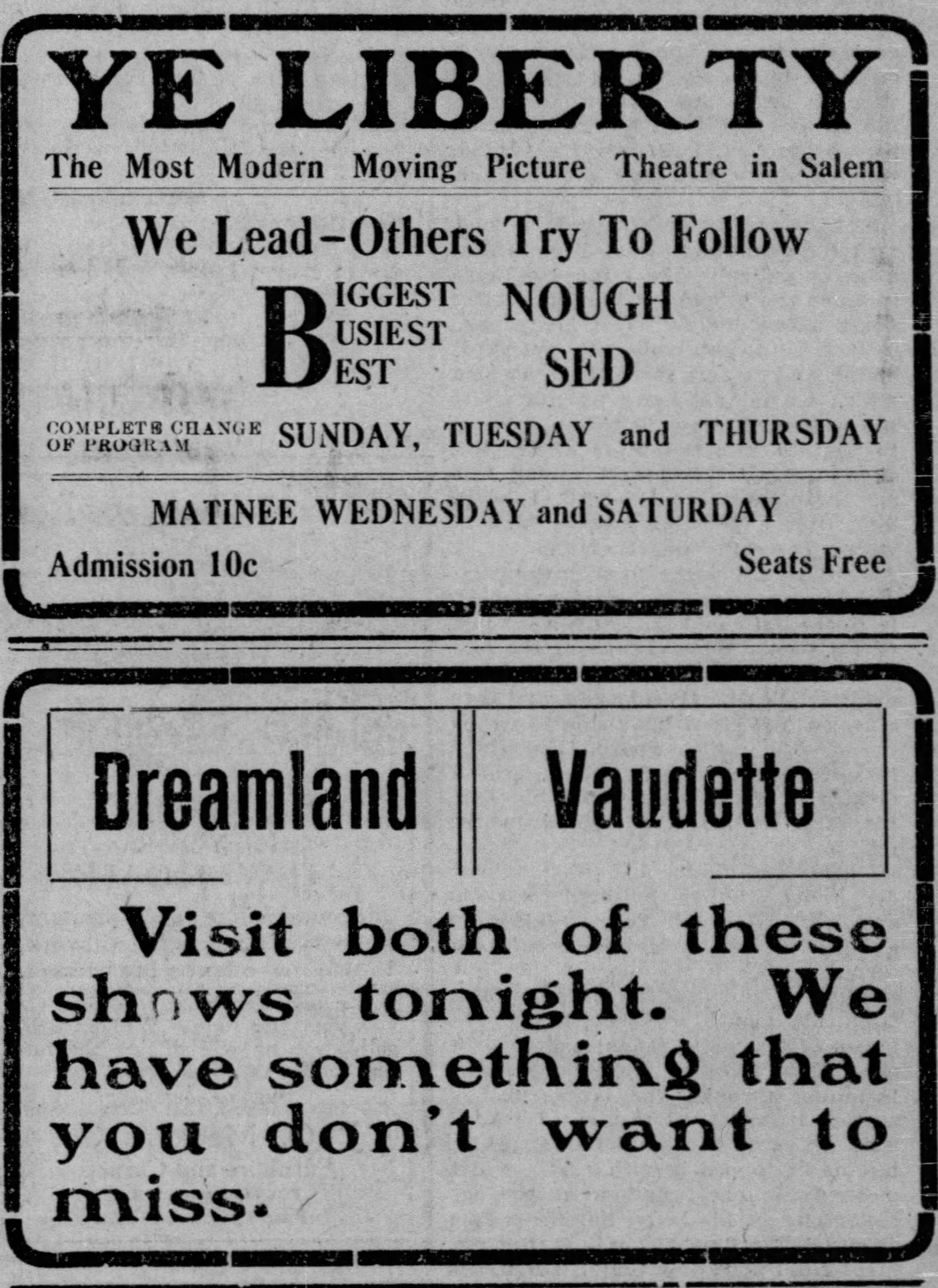 Competing theater promotions