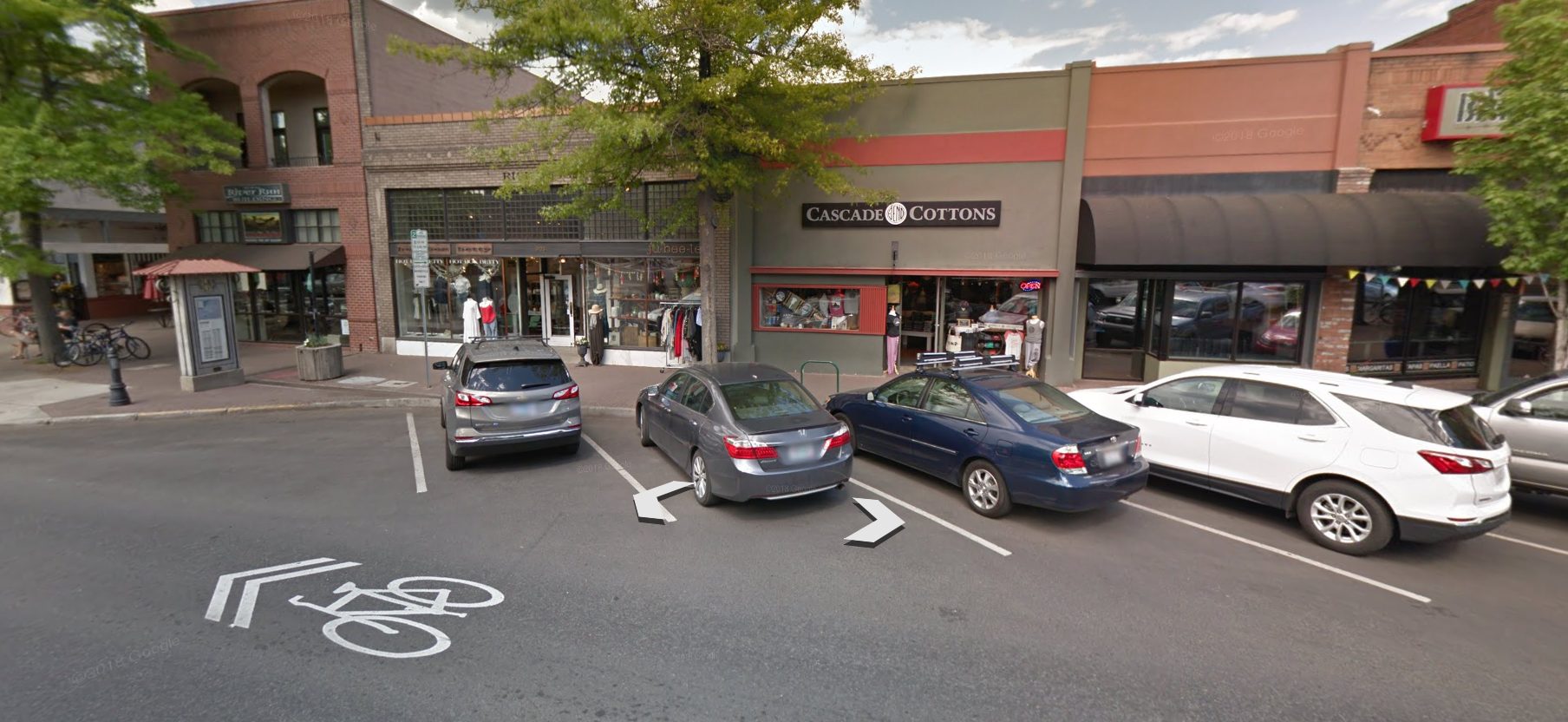 Google Earth, 909 NW Wall St., Bend, OR.
