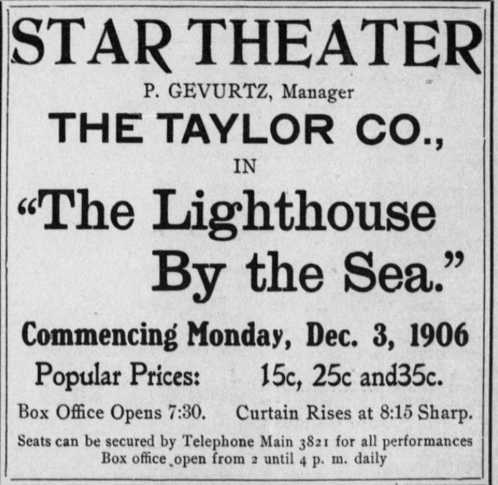 Newspaper Ad The Morning Astorian Dec. 01, 1906 p. 5 Historic Oregon Newspapers 