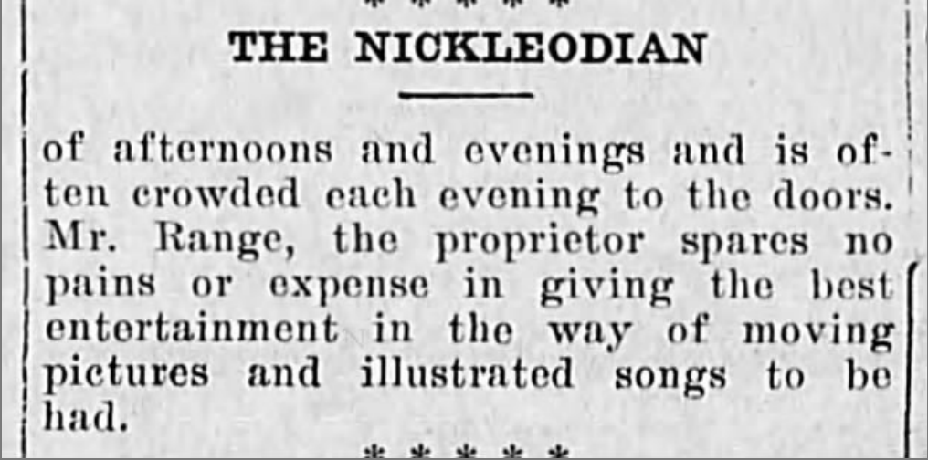 A mention of the Nickelodian