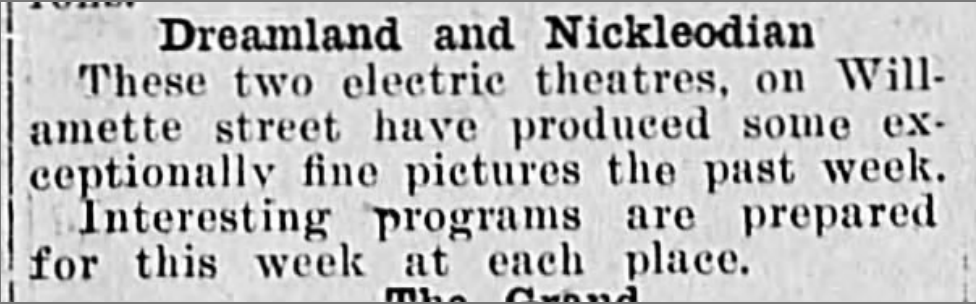 The Dreamland and Nickelodian