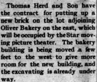 Star Theater is being built next to Oliver Bakery