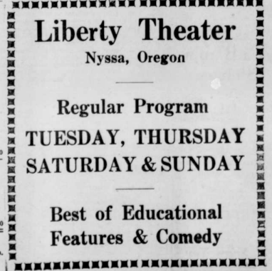 Liberty Theaters, regular programs