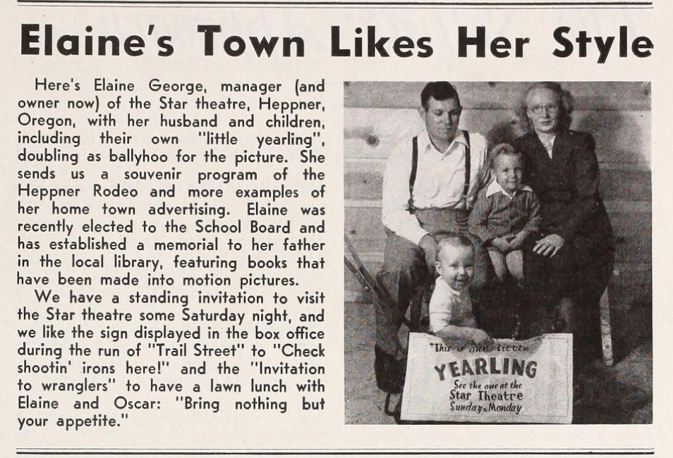 Digital Media Library. Photo of Elaine George and her husband and children. November 8th, 1947. 