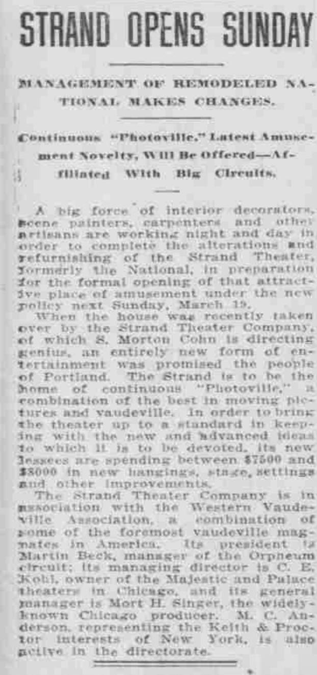 The Strand's Grand Opening!
