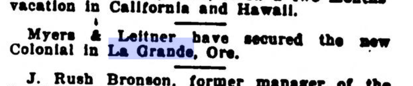 Colonial theater lawsuit resolved, 1917