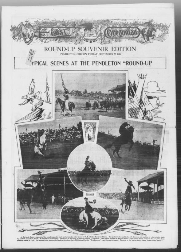 East Oregonian, Sept. 22, 1916, p. 1. Historic Oregon Newspapers.