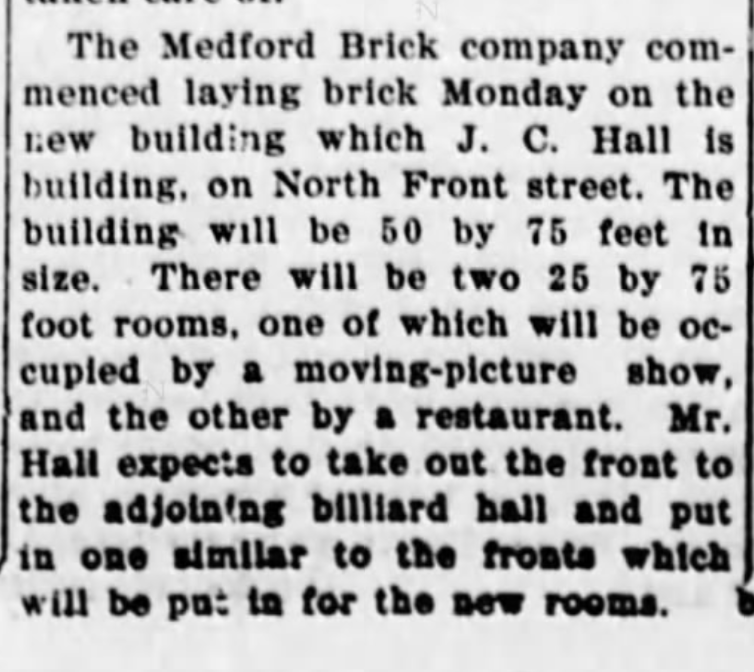 "Local and Personal," Medford Sun. Medford, Oregon. November 24, 1918, page 2. Print