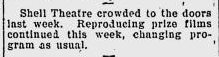 Boxing films at the Shell Theatre, 1910