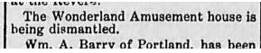 Wonderland closes, 1908