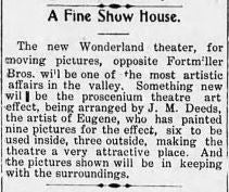 Decor at the Wonderland, 1908