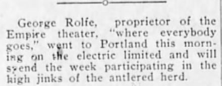 George Rolfe proprietor