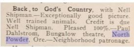 Back to God's Country review, 1921