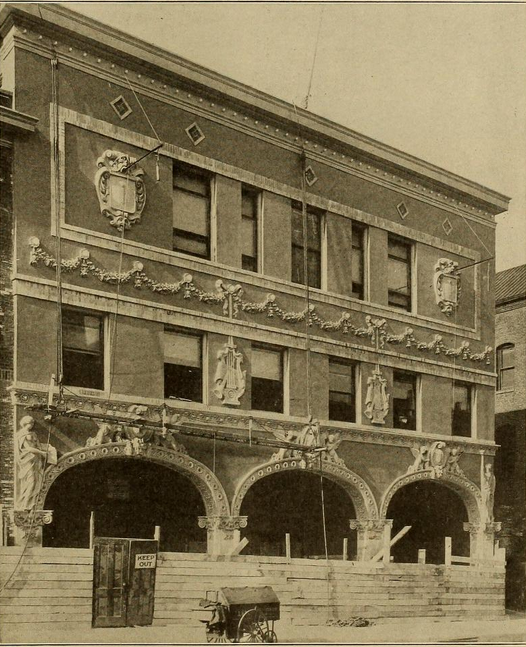 The People's Theater under construction circa. 1911 (courtesy of Motography)