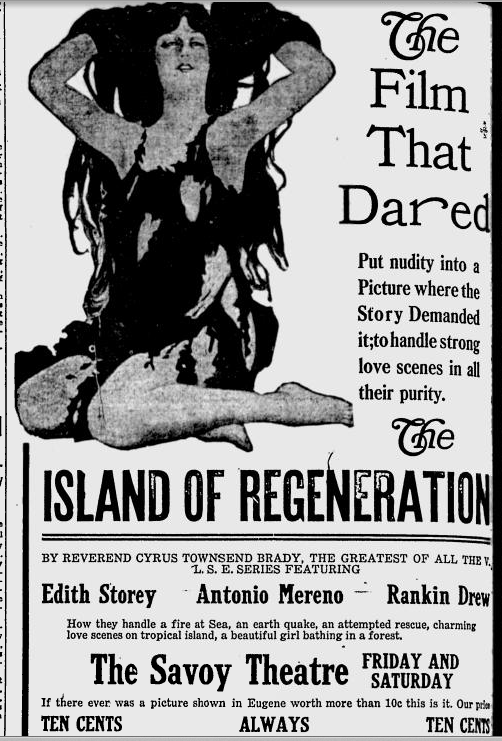 Savoy theater ad, 1915