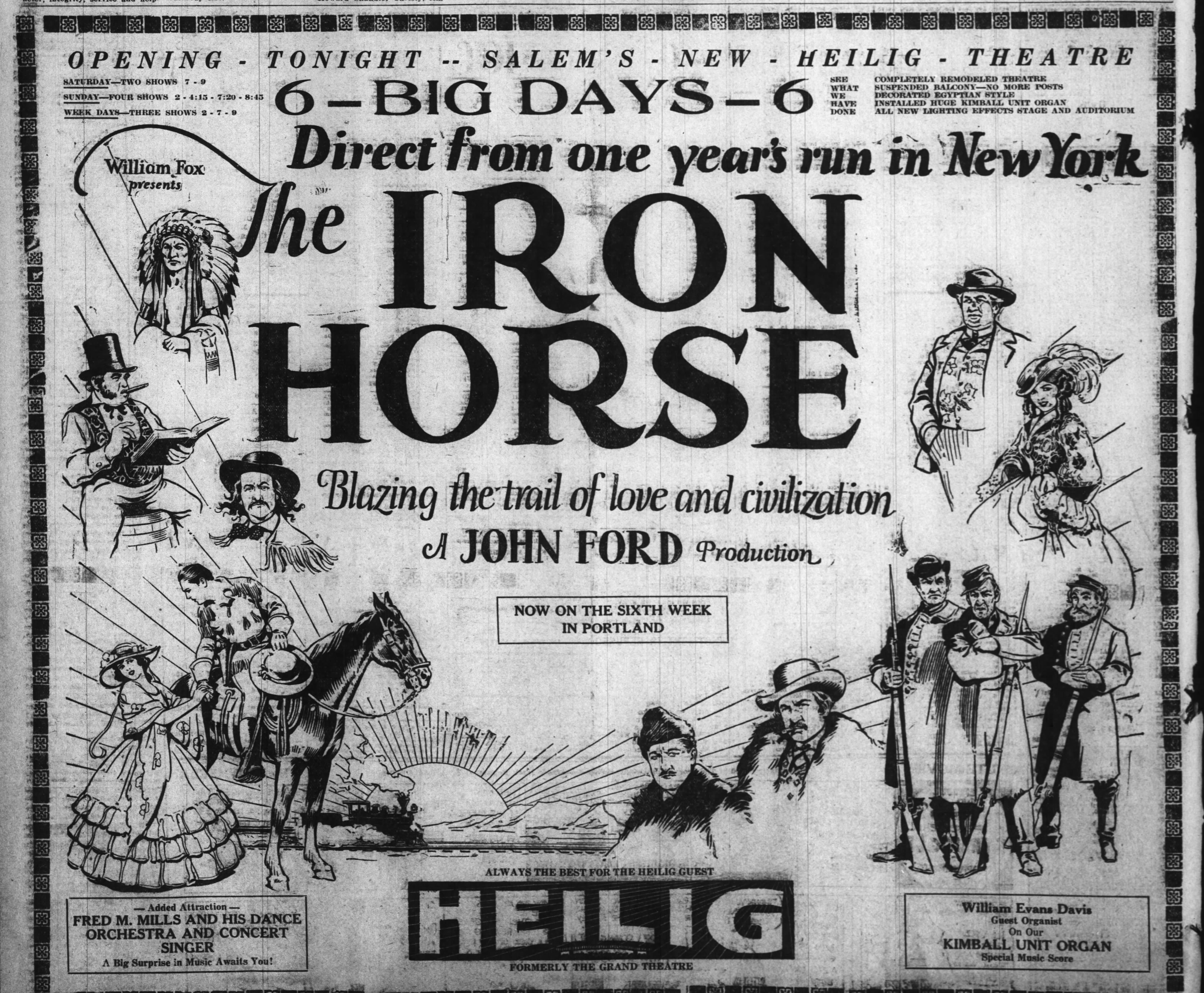 Heilig theater opens, 1925