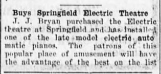 Electric Theatre purchased in 1908