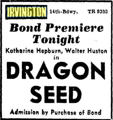 Dragon Seed Free film n Bond in 1944