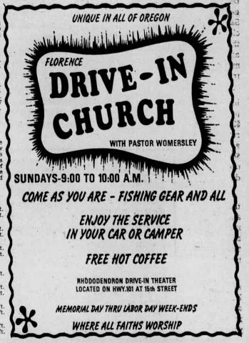 Drive-In Church Advertisement