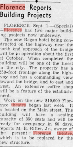 Florence Theatre Construction