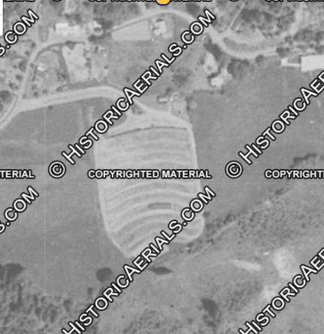 Aerial Photograph of the Myrtle Lane Drive-In (1970)