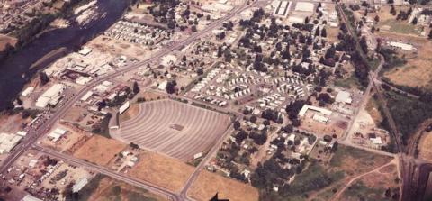 Aerial of the New Eugene Drive-In