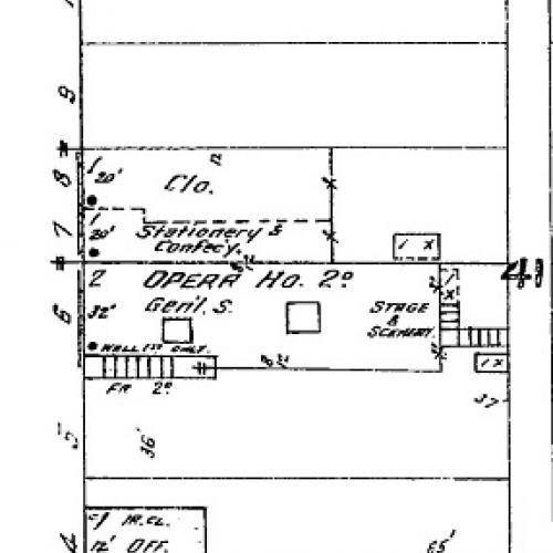 Nyssa Opera House Sanborn Fire Insurance Map, 1911