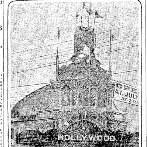 Front of The Hollywood Theater