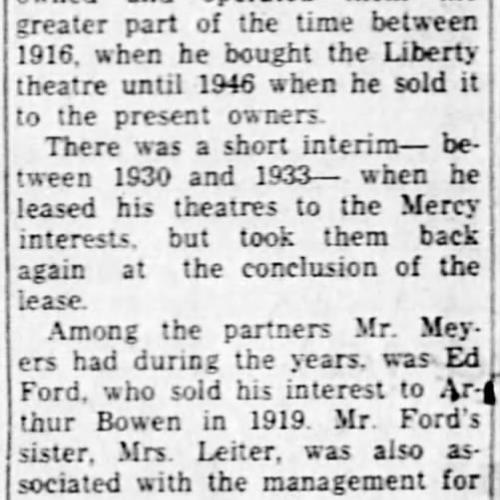 Ownership history of the Star theater