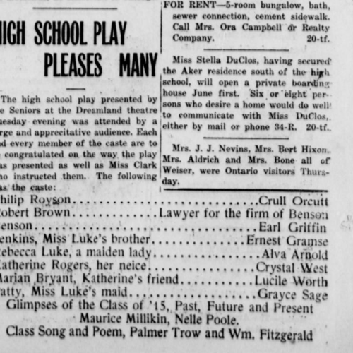Ontario Argus, 5/20/1915, p.8