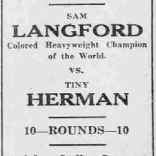 Another large Newspaper ad for boxing matches at the Heilig Theater